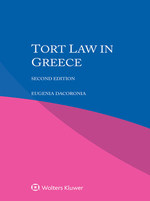 cover image of Tort Law in Greece